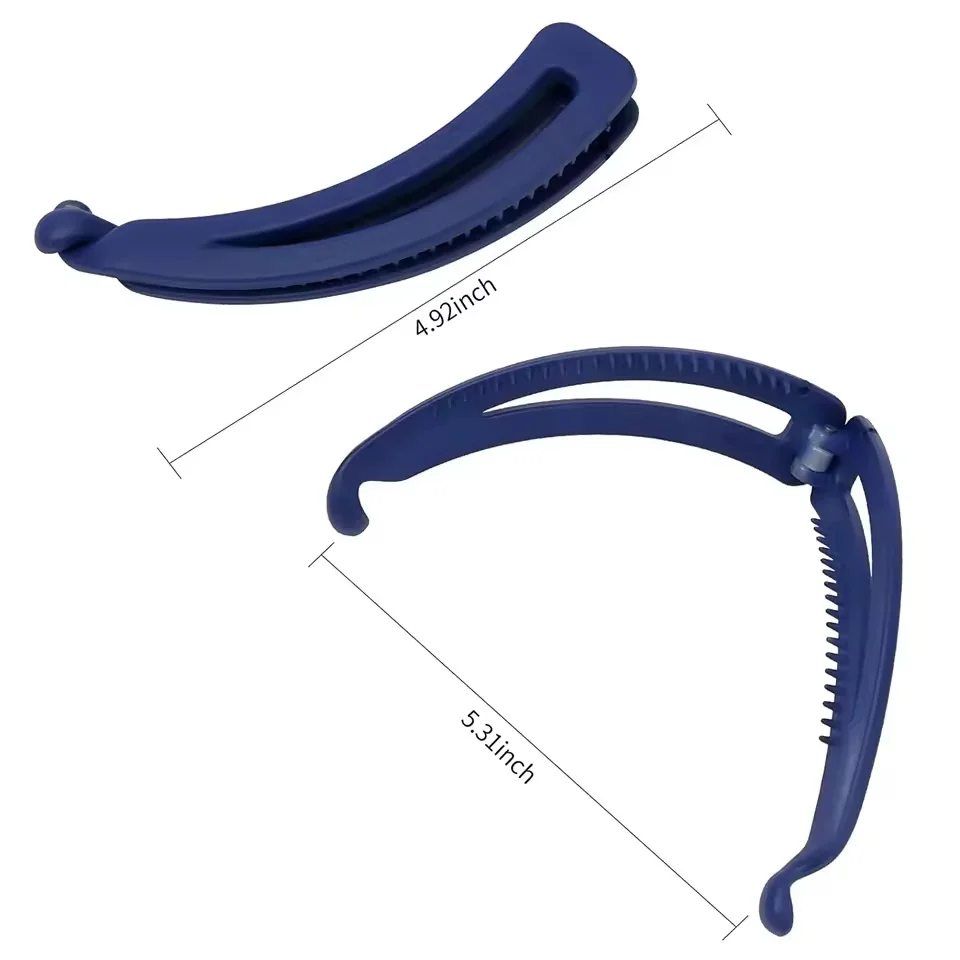 マットヴィンテージバナナクリップ、巻き毛、ロングヘア、ストレートヘア、ショートヘア用、女性、女の子向けヘアスタイリング、ポニーテールホルダー、ヘアピン、クランプグリップ