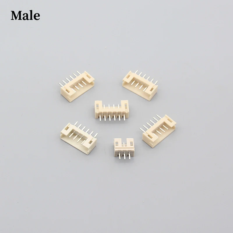10Pcs Ph2.0 Jst 2.0mm Female Socket Direct Insertion Temperature Resistant 260 °   Straight Pin Bent Pin Connector