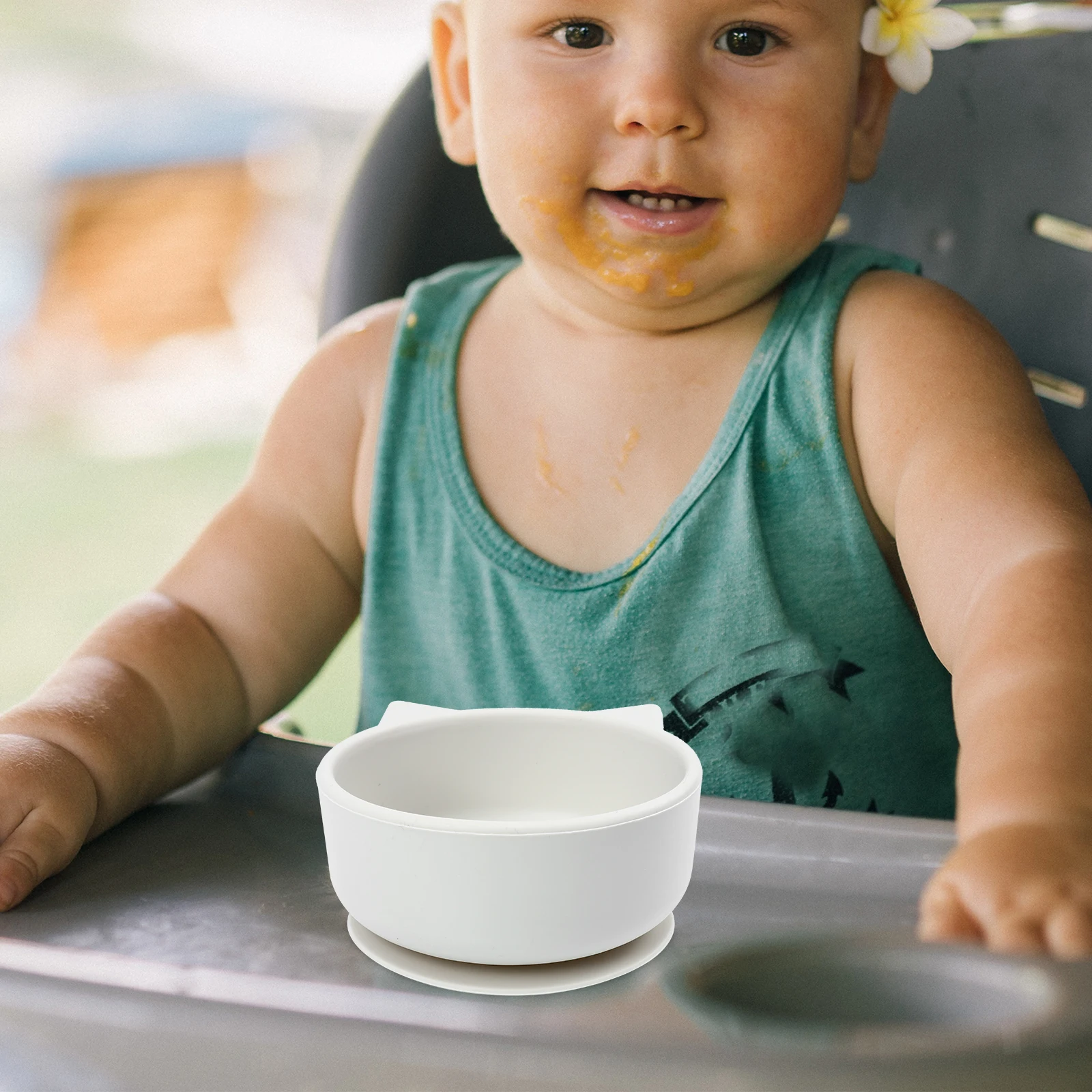 

Силиконовые миски для всасывания еды с героями мультфильмов для малышей, посуда для родителей и детей, миска с отделением для микроволновой печи, морозильная камера, безопасное пространство