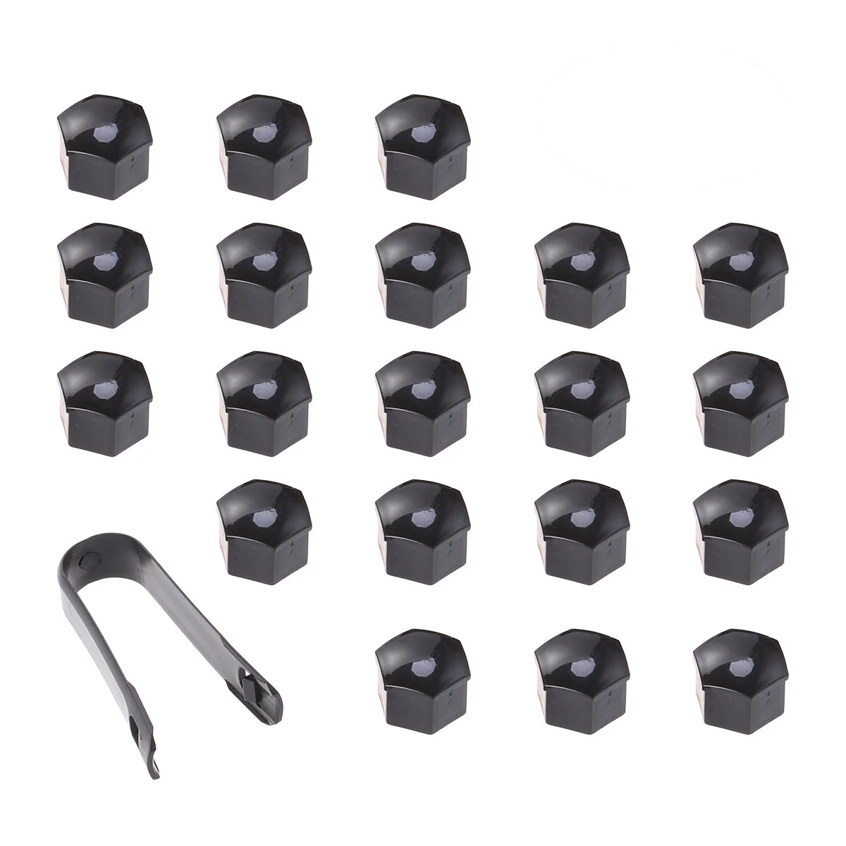 

21 in Enhances Wheel Finish Bolts Nuts Cover Decorate Lug Covers with Clips Protector