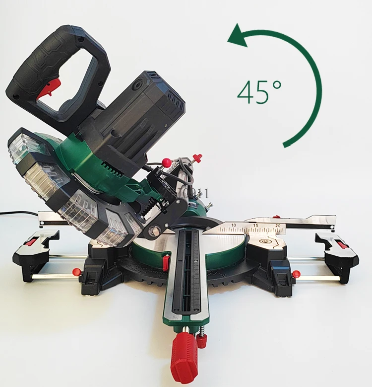 งานไม้ 8 นิ้วเครื่องตัด multi-function ความแม่นยําสูง 45 องศา push-pull rod เลื่อยปรับองศา