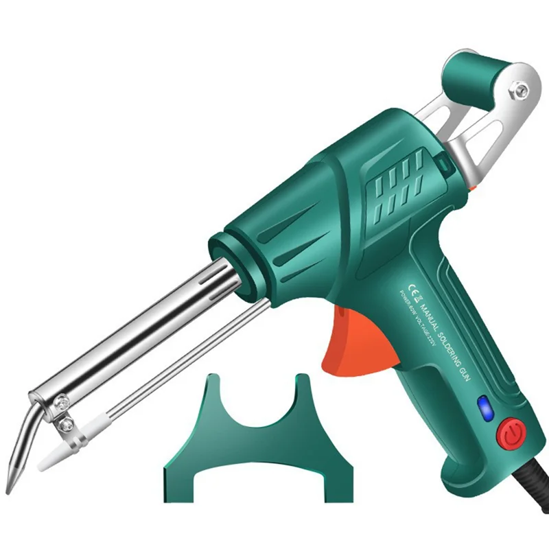 

AB42-Manual Soldering Iron Tip Tin Gun Auto External Heat Electric Tin Welding Machine For 0.5-1.2Mm Wire Diameter EU Plug