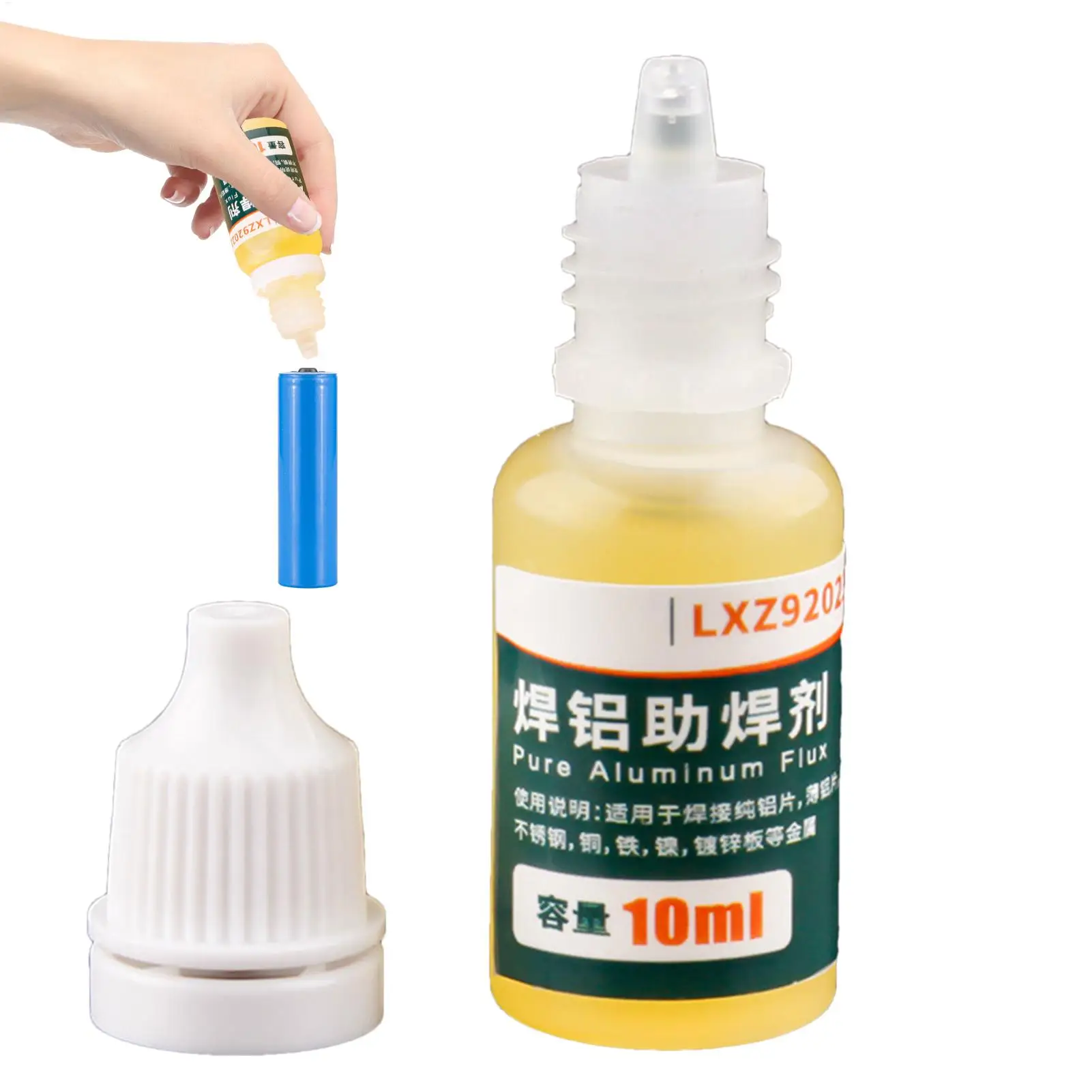 10ml Liquid Solder Aluminum Welding Flux No Clean for Aluminum Electrical Repair Accessories Welding Supplies for Stainless