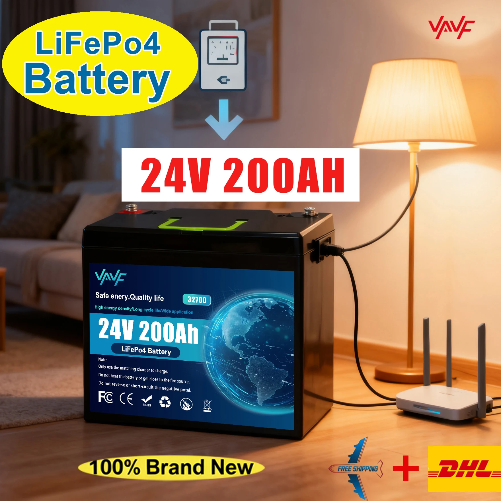 Lifepo4 24V 200Ah B…