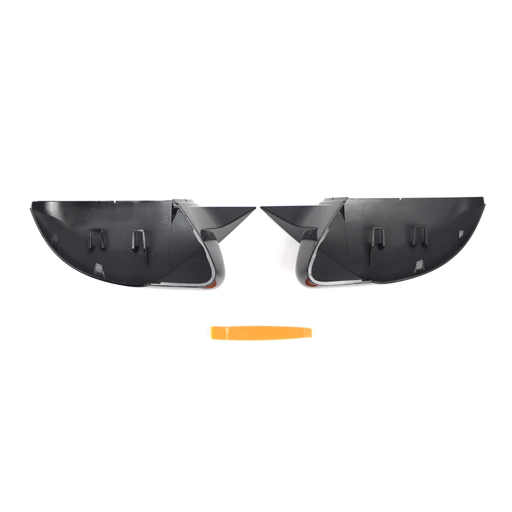 

Exterior Mirror Cover Gloss Black Mirror Quick And Easy Installation Wear-resistant Design Made Of ABS Material
