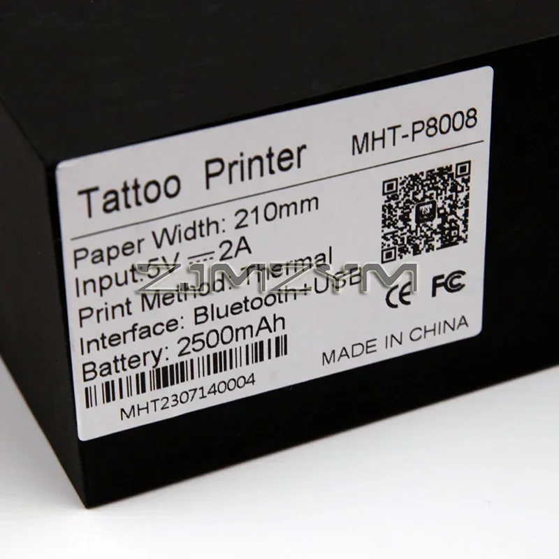 เครื่องพิมพ์ความร้อนแบบพกพา, เครื่องพิมพ์ไฟล์ความร้อนบลูทูธอเนกประสงค์อุปกรณ์สัก