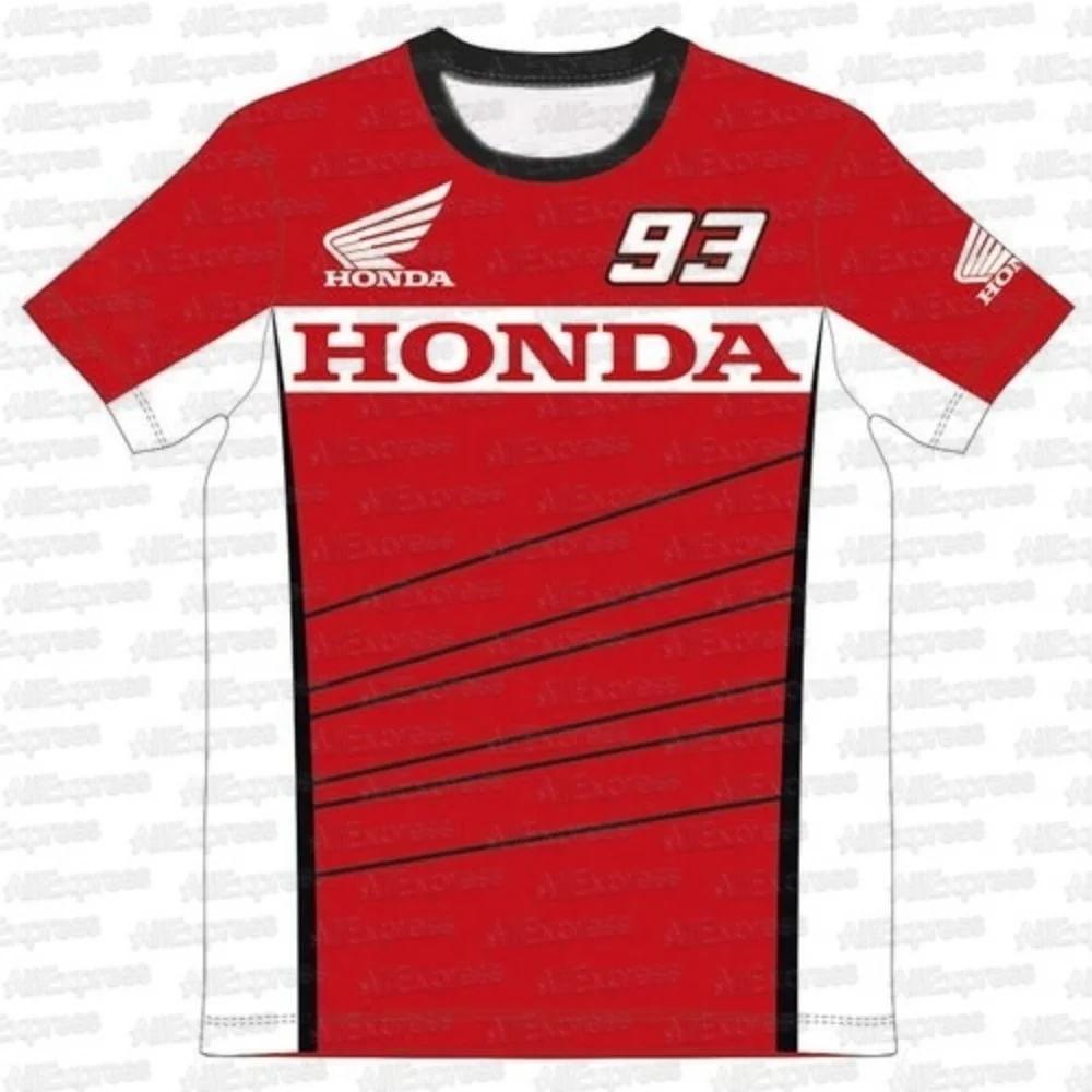 

Футболка Honda Racing, мужская летняя быстросохнущая мотоциклетная байкерская футболка с короткими рукавами, легкая дышащая спортивная одежда для верховой езды на открытом воздухе