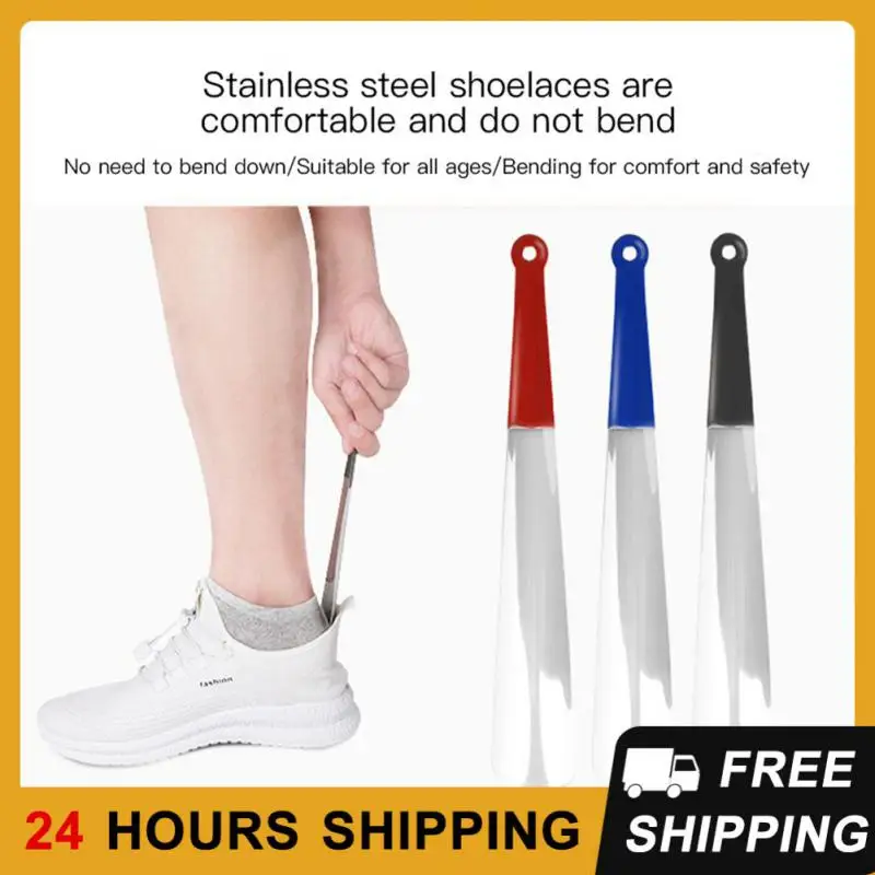 

30cm Shoehorn Portable Pull Durable Shoes Lifter Spoon High Heel Shoe Horn Stainless Steel Long Handle Professional Shoe Helper