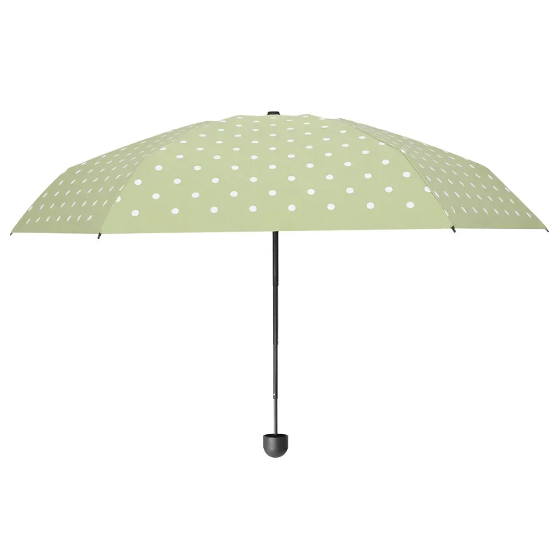 New Polka Dot Small Five-fold Umbrella for Women Small Fresh Japanese Bag Bag Sunscreen Folding Mini Umbrellas  Paraguas Mujer