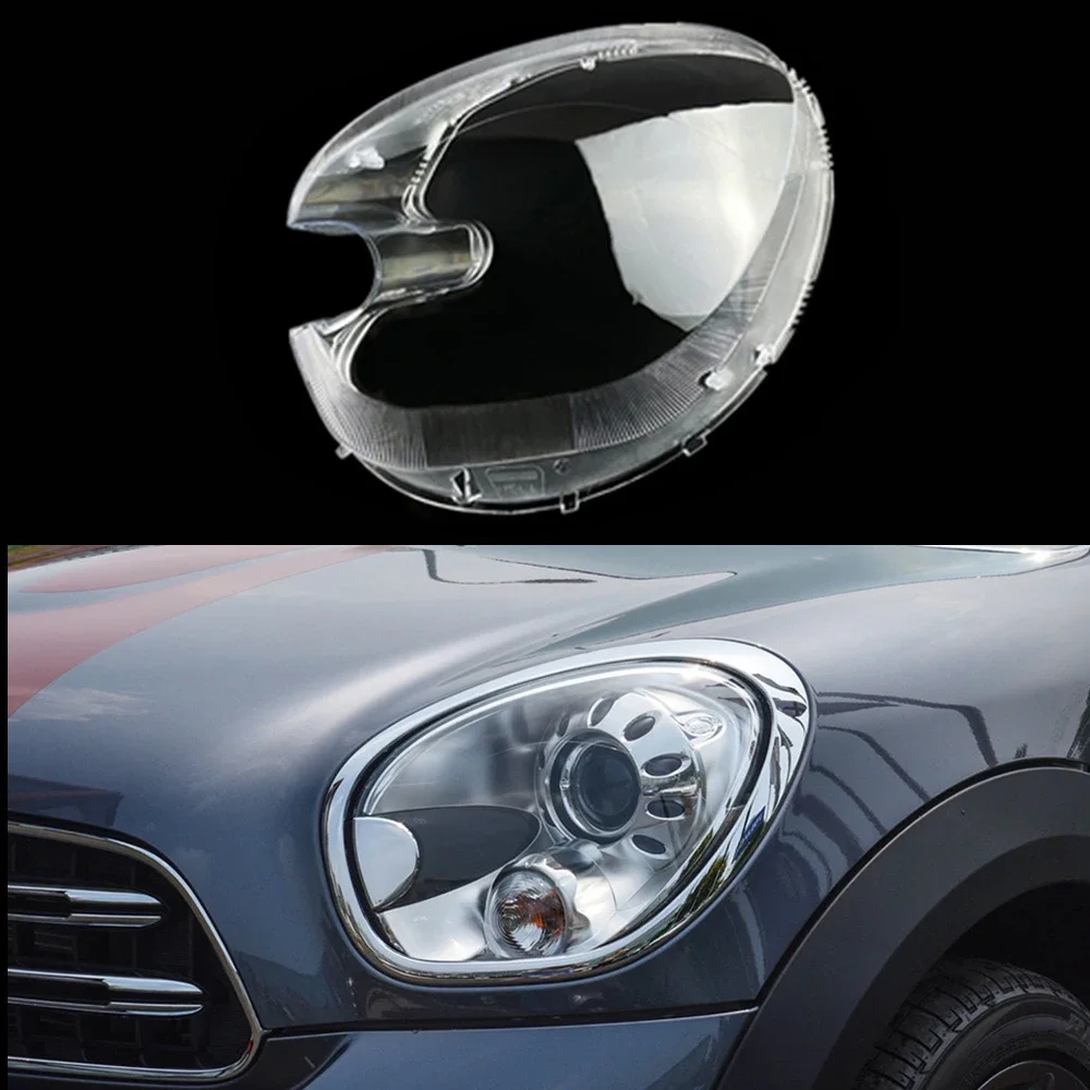 Headlight Cover For BMW MINI R60 2011 2012 2013 2014 2015 2016 Headlamp Transparent Lampshade Plexiglass Replace Original Lens