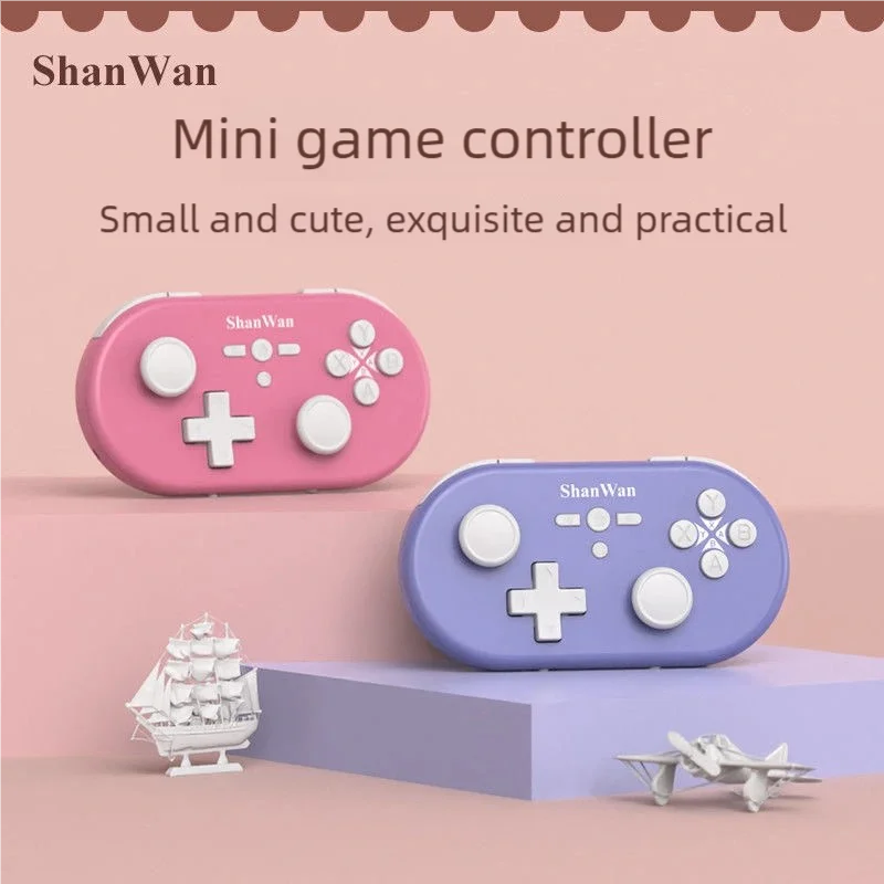 

Mini Game Controller With Dual Hall Joysticks For PC/IOS/Android Built-in Gyroscope Motion Sensing Wireless Bluetooth Connection