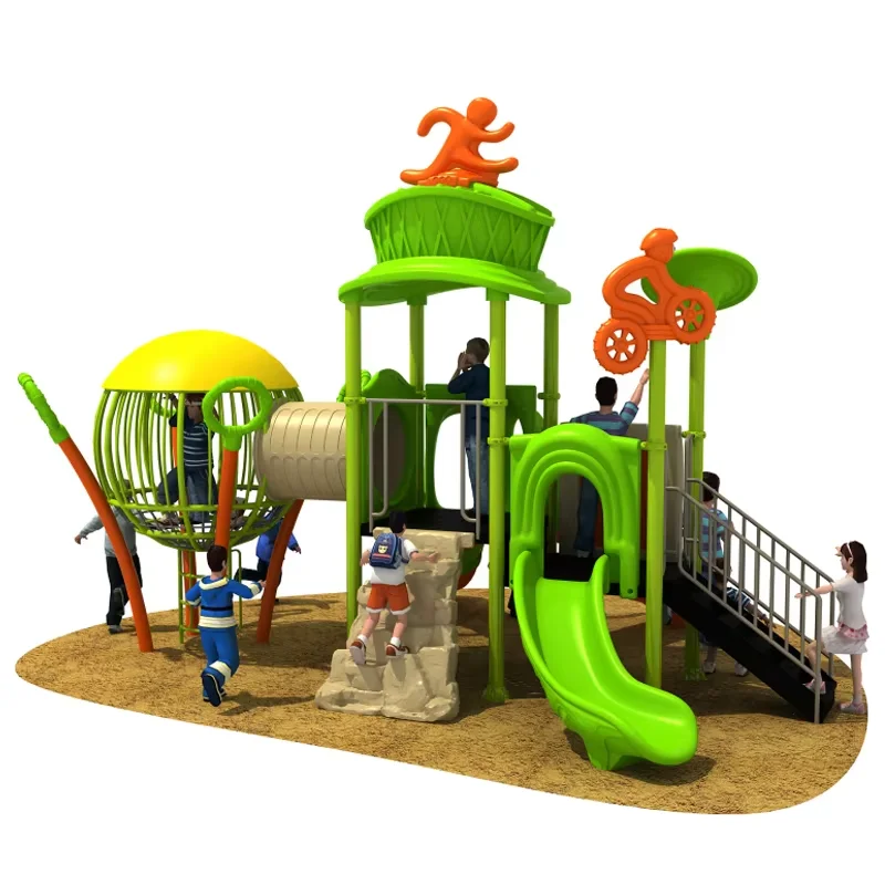 شرائح مخصصة متعددة الوظائف لملعب الأطفال في الهواء الطلق والحدائق ورياض الأطفال مصنوعة من البلاستيك المتين #4