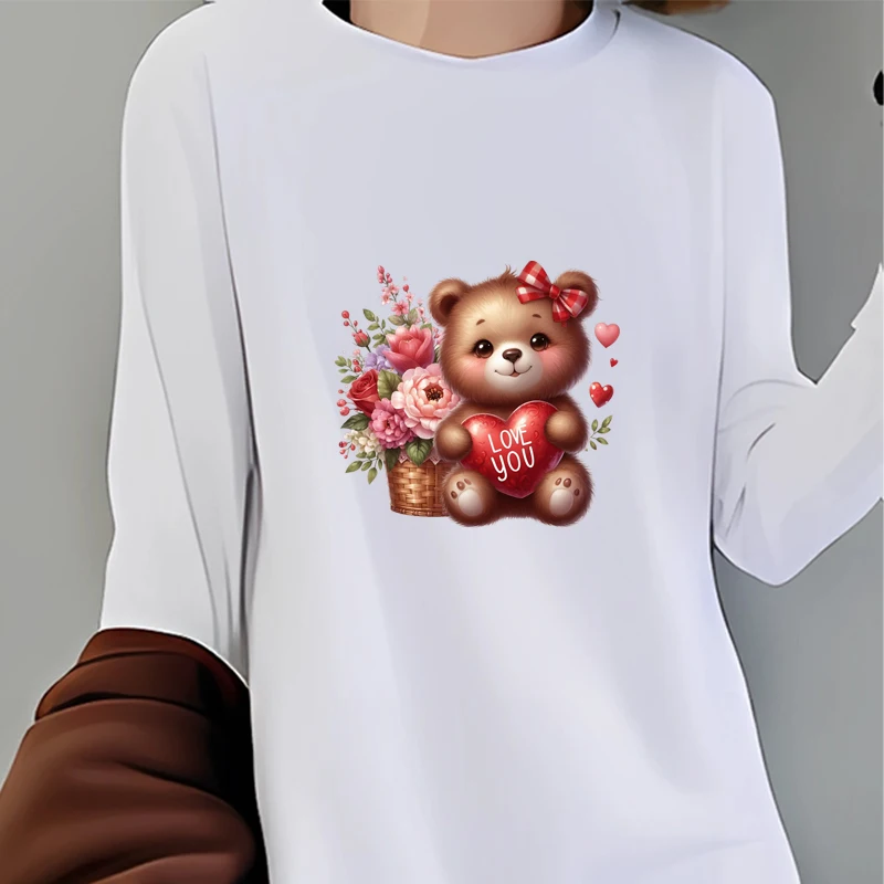 Adesivo per trasferimento in ferro cartone animato, tazza da tè, procione, volpe, gufo, orso, pressa di calore lavabile fai da te, accessori per giacche stampate, toppe per abbigliamento