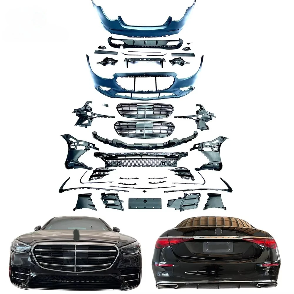 

For New Full Set PP Body Kit for Mercedes S Class W223 S450 Exterior Facelift Upgrade Accessory