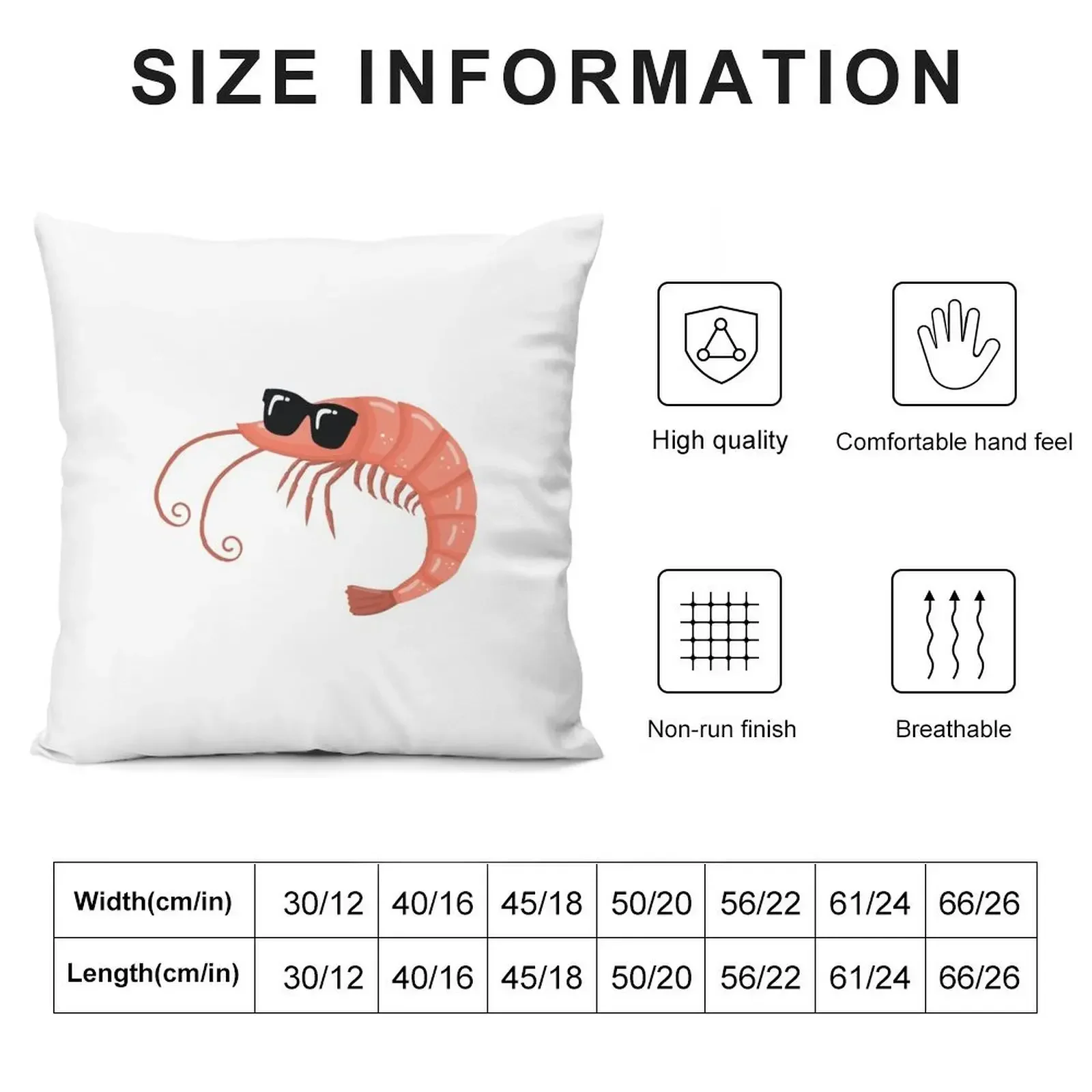 prawn with sunglasses Throw Pillow Cushions For Sofa Cushion Cover Luxury Sitting Cushion pillow