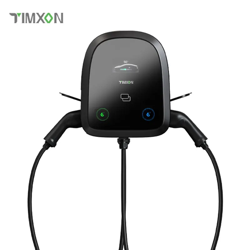 TIMXON DLB 22KW Dual Plug AC Fast EV Charger 32A 400V Type 2 Wallbox for Car Charging Station CCS Interface New Home Use