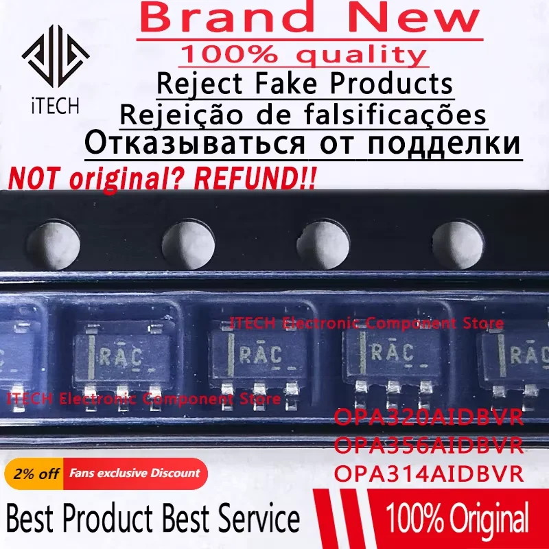 10PCS/Lot OPA314AIDBVR RAZ 、OPA320AIDBVR RAC 、OPA356AIDBVR OAAI New Original Operational Amplifier OPA320、OPA314、OPA356