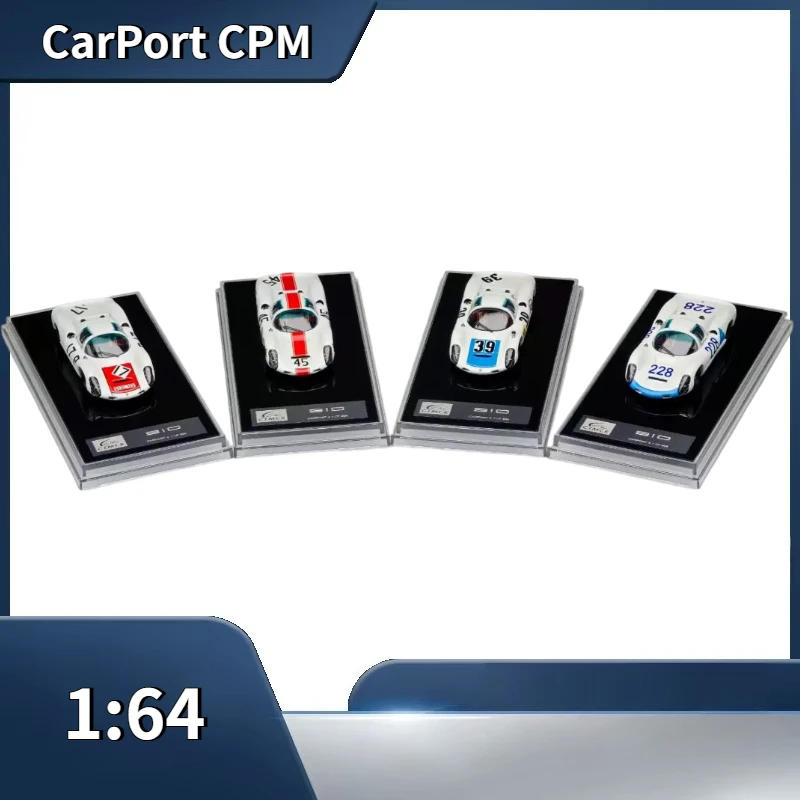 CarPort CPM 1:64 Premium Sports Car # 910 Racing Coating Die Casting Alloy Car Model Adult Collection Ornament