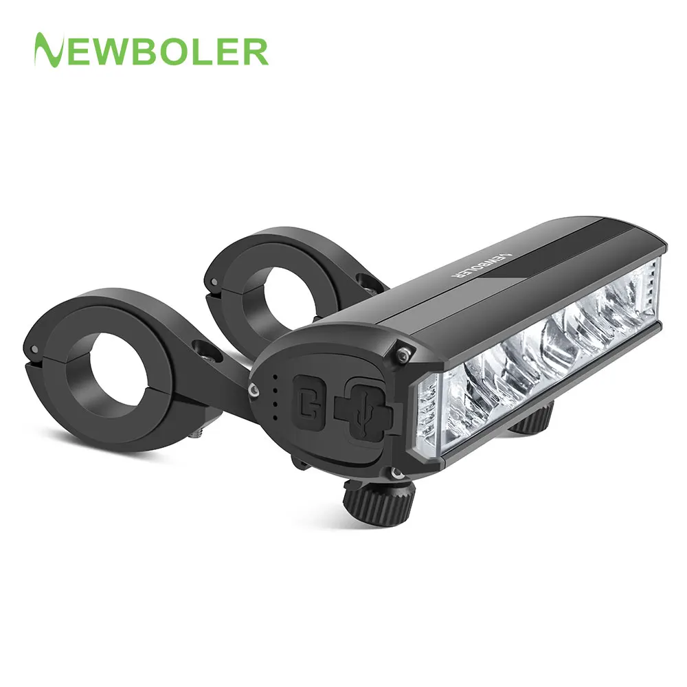 NEWBOLER luce per bicicletta anteriore 10000mAh luce per bici 6000Lumen torcia impermeabile ricarica USB accessori per lampade da ciclismo su strada