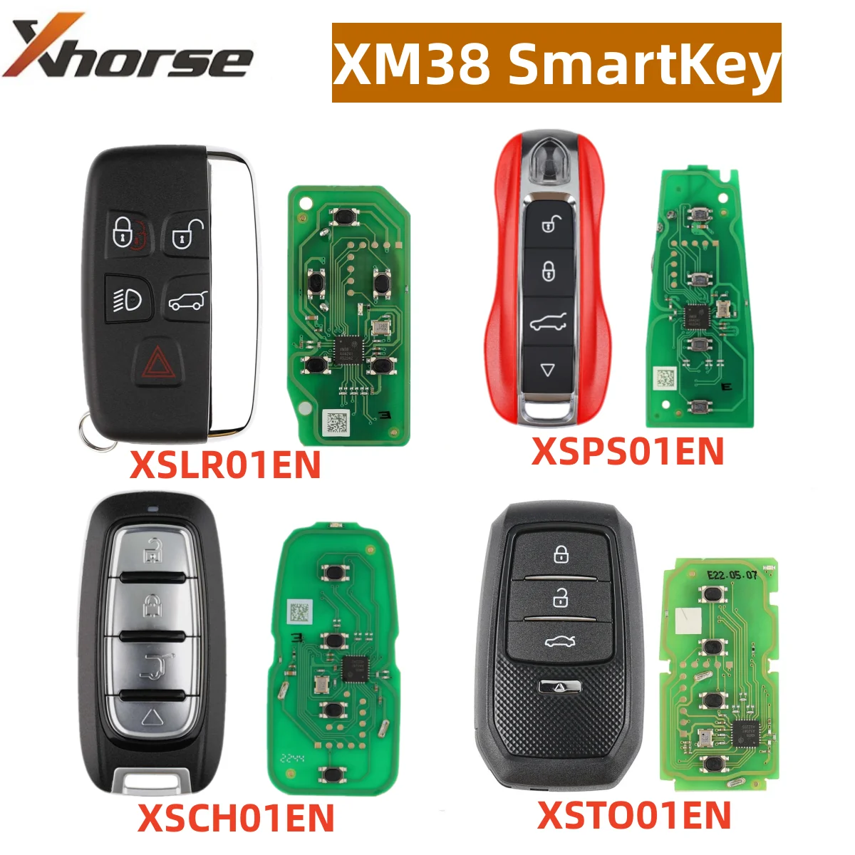 Xhorse XSPS01EN XSLR01EN XSCH01EN XM38 XS Series VVDI Smart Key XSTO01EN For Toyota for Porsche for Land Rover VVDI2 Key Tool