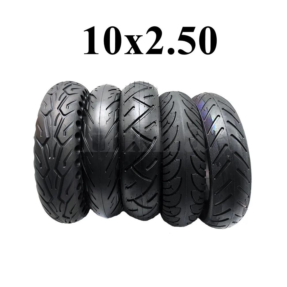 10x2.50 Solid Tire Tubeless Tyre for Quick 3 ZERO 10X  Folding Electric Scooter 10 inch Mini Motorrad Razor