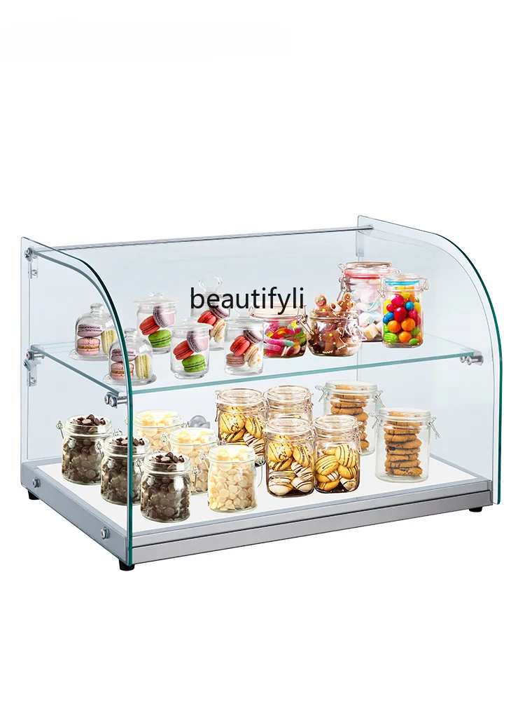 

Display Cabinet Decoration Tempered Glass Mini Showcase Shop Sample Storage Display