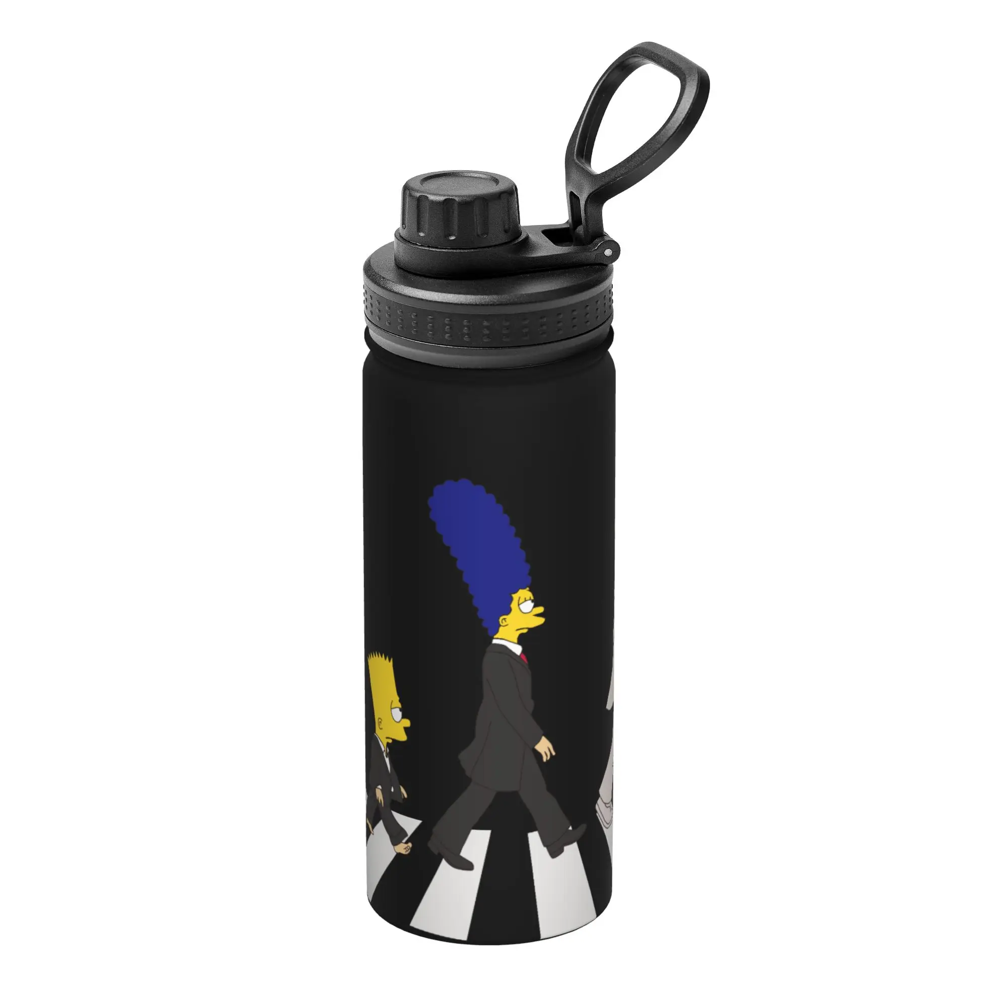 

Термос-кружка для кофе и напитков Simpsons Cartoon 18OZ, из нержавеющей стали, для смузи и чая, для горячих и холодных напитков