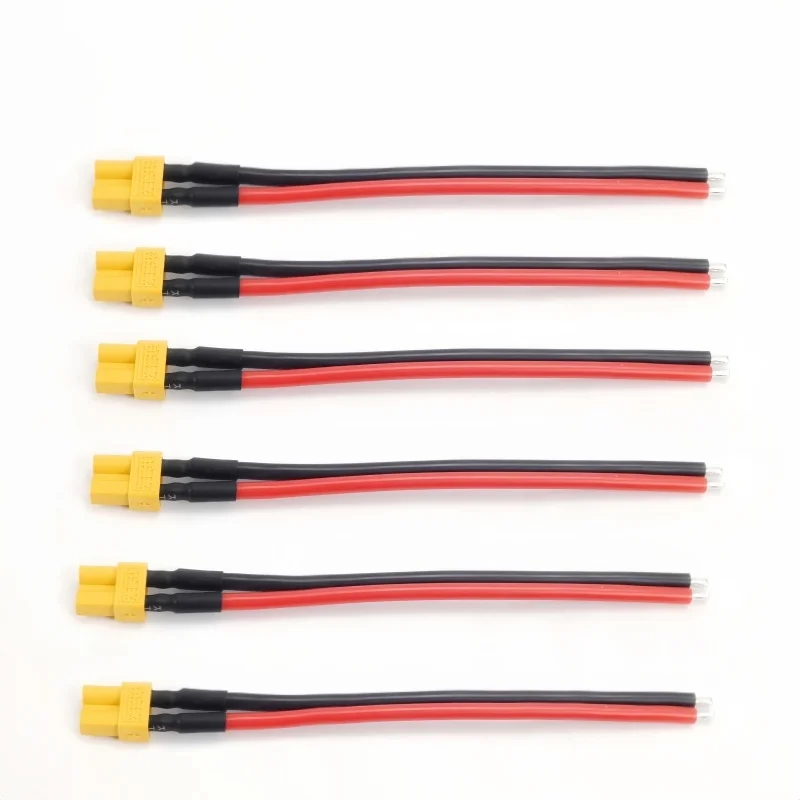 5/10 أزواج من المقابس XT30 للذكور والإناث مع كابل معلب 100 مم 16AWG لبطارية RC ذات الجناح الثابت، وبطارية ليبو، وشاحن طائرة بدون طيار FPV
