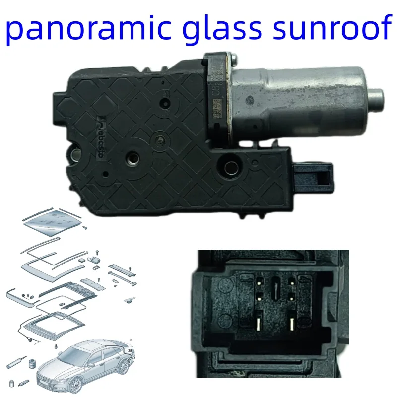 NEW Panoramic tilt-out sunroof Sliding sunroof motor For Teramont Atlas Cross Sport Golf/R32/GTI/Rabbit OEM: 3CN877795 2018-2026