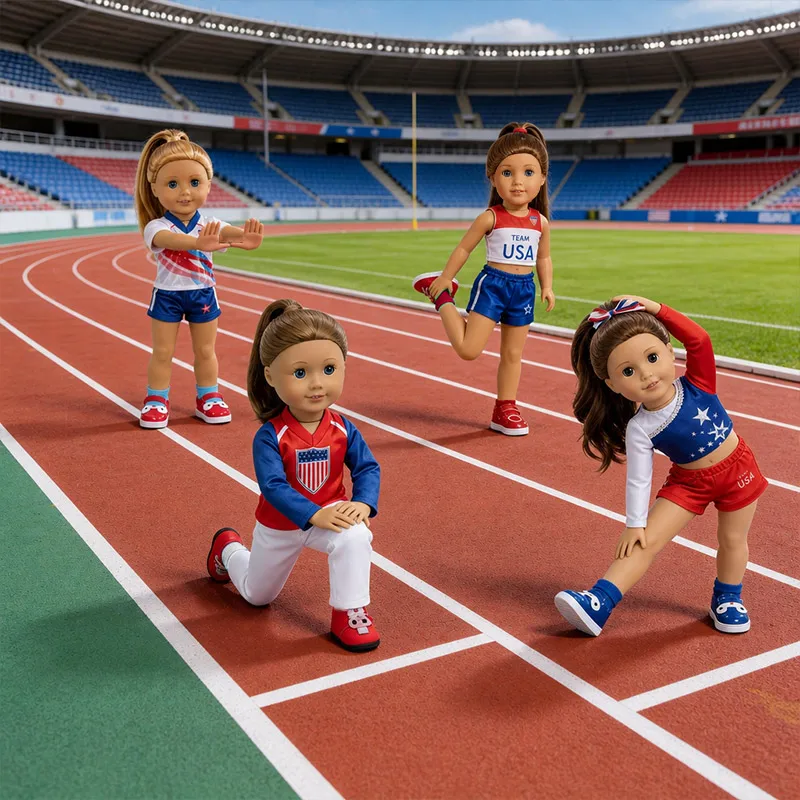 18-Inch Doll sportswear set Includes Clothes, Shoes,Socks, Perfect Fit for 43cm Dolls