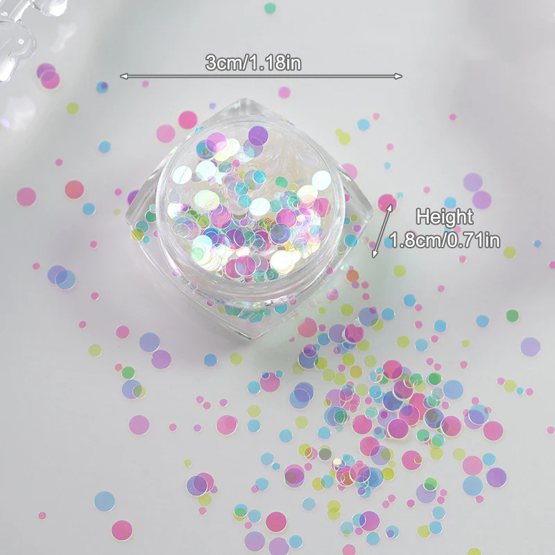 1 boîte Nail Art Super paillettes paillettes holographique nord Nail Art paillettes lumières Laser flocons autocollant bricolage accessoires manucure