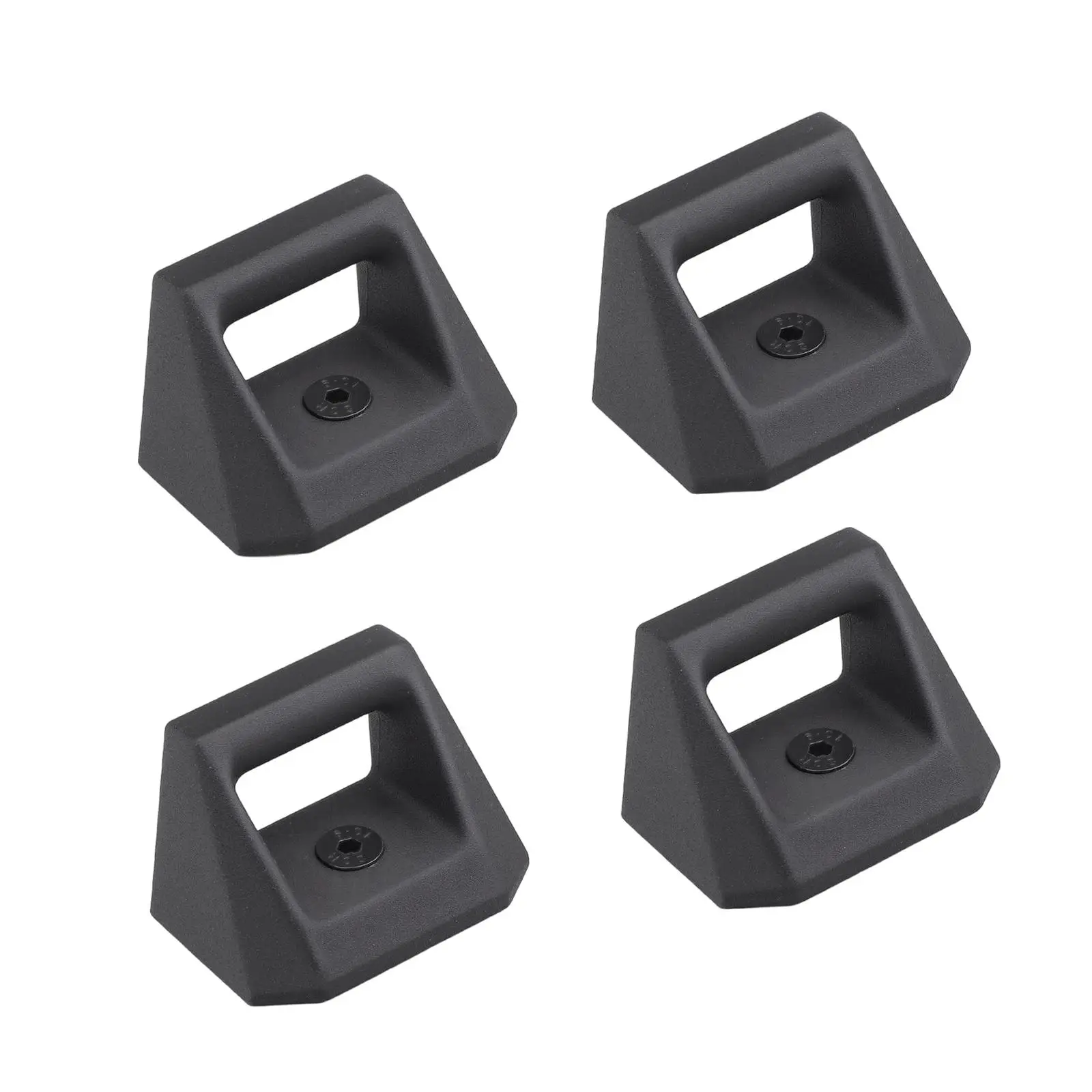 

4Pcs L Track Cleat Hooks Flexible Spare Parts Accessories Tie Down,Bed Rail Track Hook Aluminum Alloy for Tesla 2024+