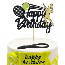 Tennis Cake Topper Tennis Themed Birthday Party Decorations Happy Birthday Cake Decor