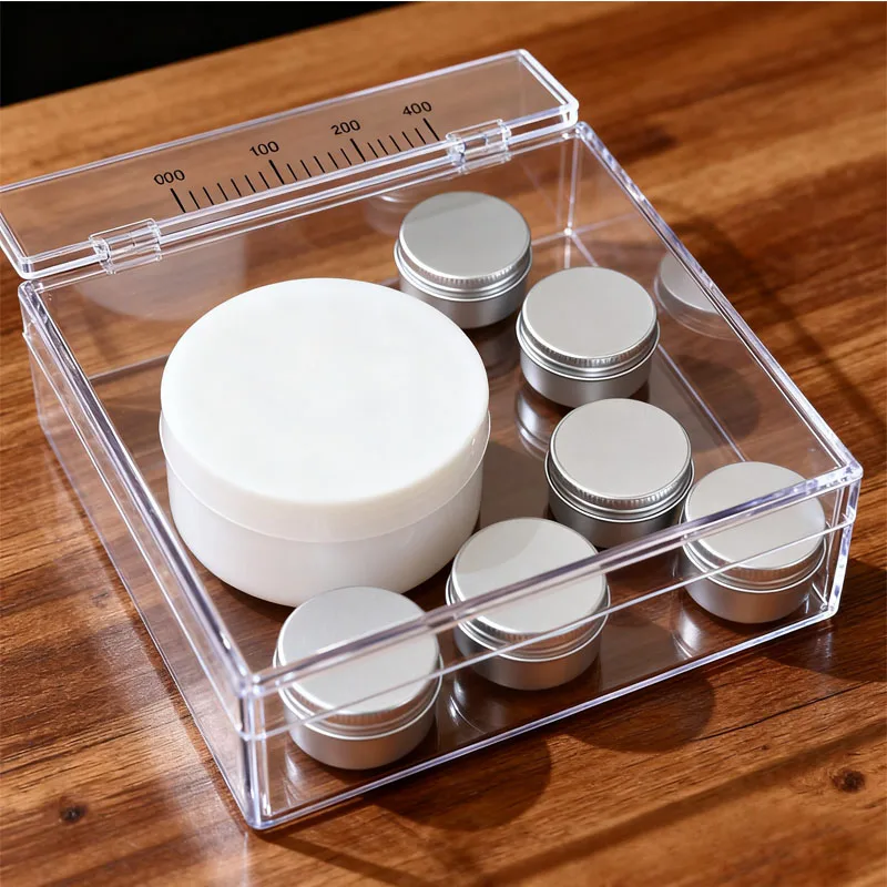 5 قطعة 5/10/20/30/50/100 جرام فارغة الأبيض PP البلاستيك كريم الجرار مع غطاء صغير المحمولة السفر غسول عينة الحاويات لمستحضرات التجميل #1
