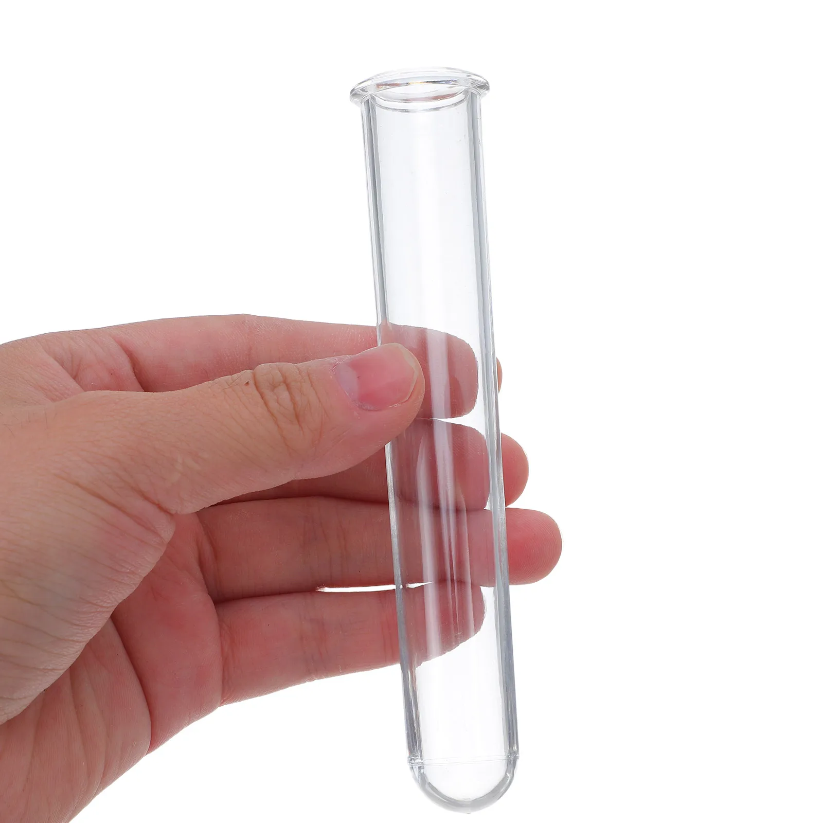 

6pcs Hydroponic Flower Vase Test Tubes Transparent DIY Propagation Easy Clean Desk Plant Display Plastic Tube Vases