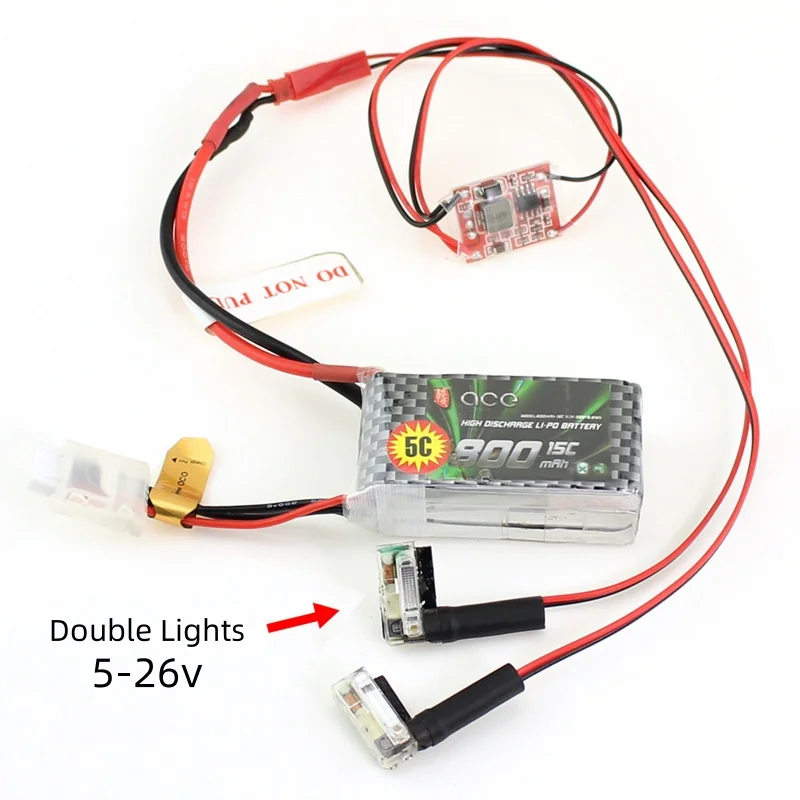 Strobe Flash Lights Xenon Lamp 5V 5-26V Input Day and Night Visible Lights for FPV DIY RC Drone Boat