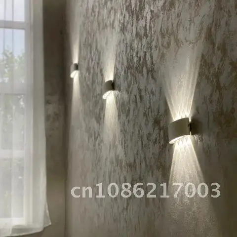 

Outdoor Waterproof LED IP65 Wall Lamp Garden Lighting AC86-265 Aluminum Modern Indoor Bedroom Living Room Stairs Wall Light