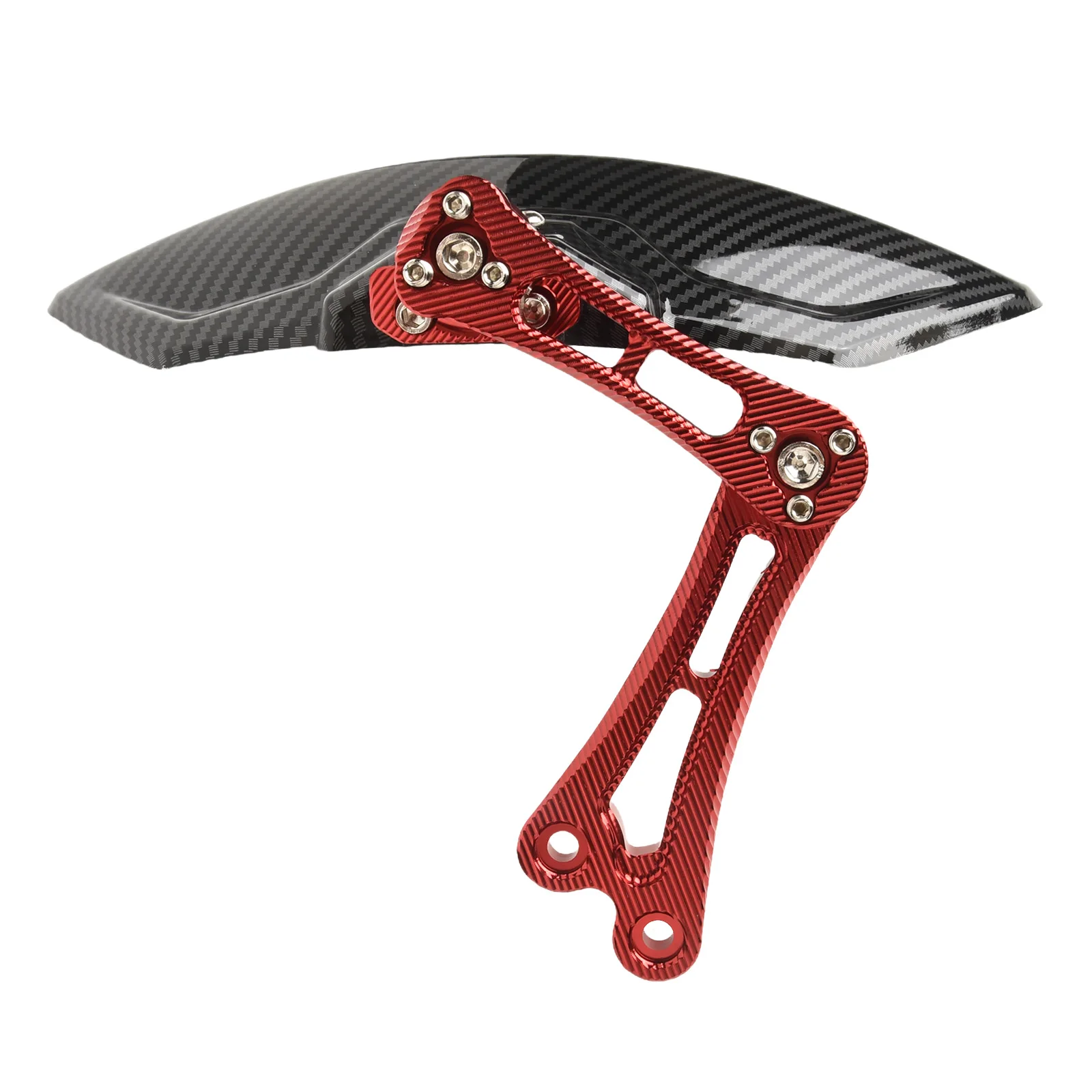 Sleek and Reliable Motorcycle Rear Mudguard, Aluminum Alloy and Carbon Fiber Material, Easy Installation and Removal