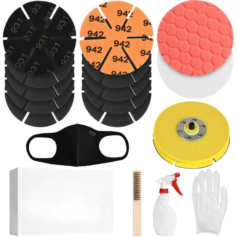 Bowling Ball Polishing Kit Resurfacing Sanding Pads Set
