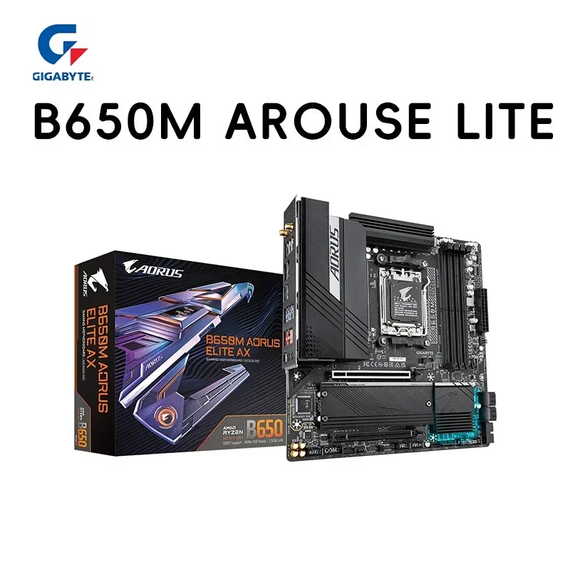 

Gigabyte B650M AORUS ELITE Новая материнская плата 192G 12+2+2-фазного питания Micro-ATX AMD B650 DDR5 6600(OC) МГц M.2 Socket AM5 placa mae