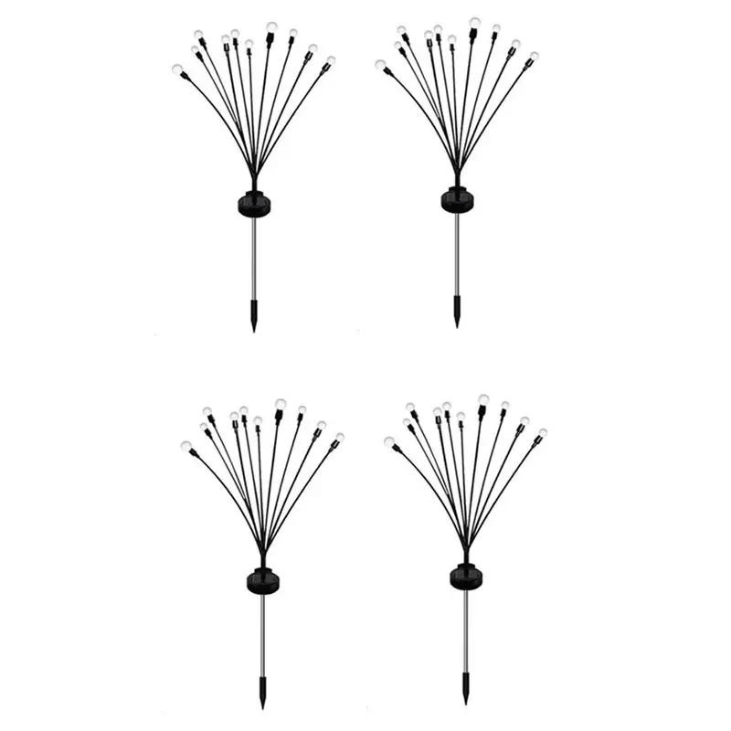 

Солнечные садовые светильники ABMH, новые улучшенные солнечные светильники, колышущиеся на ветру, светильники-светлячки на солнечных батареях