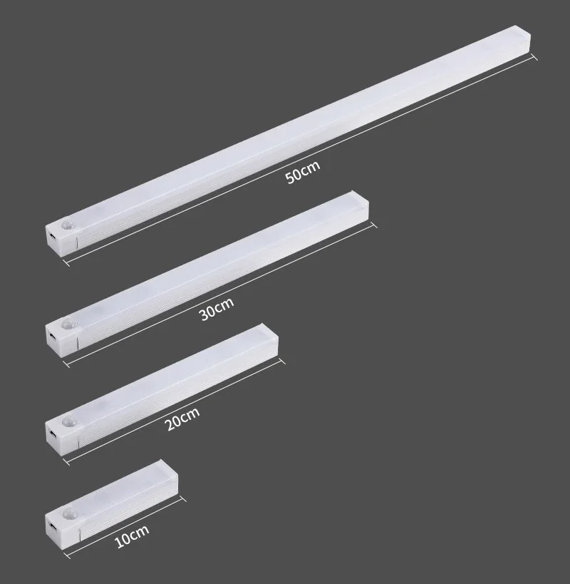 Sensor de Movimento PIR Luz Do Armário LED, Carregamento USB, Luz Noturna, Roupeiro, Corredor, Sem Fio, Detector Portátil, Lâmpada De Parede