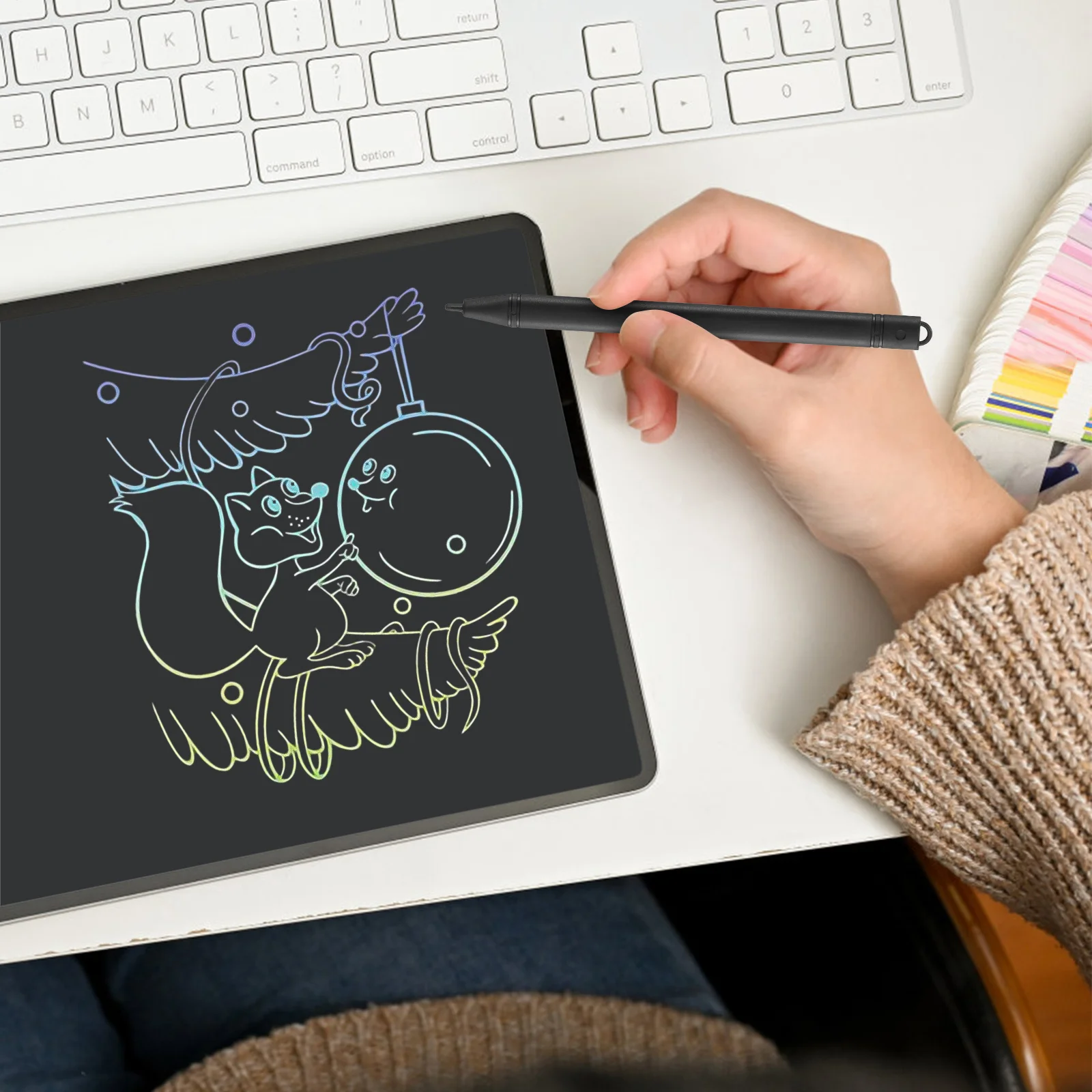 

6 шт. доска для рисования, ручка для доски для рисования, плавное письмо для пластиковых ручек для рисования, стилус Doodle Touch