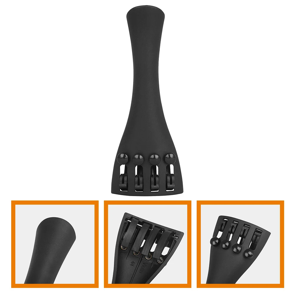 

1pcs Tailpiece 4/4 With Fine Tuners Durable String Adjuster For Violin Bridge Replacement Practical Violin Accessories