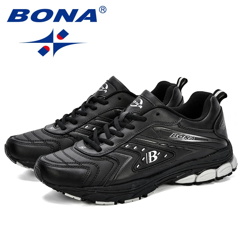 BONA 2023 New Designers Running Shoes Men Sports Shoes Lightweight Sneakers Man Comfortable Athletic Training Shoes Trendy