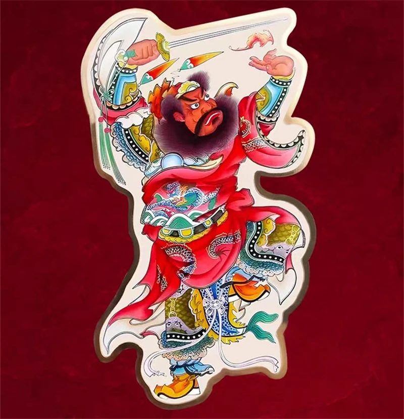 Taoist Celestial Master Zhong Kui mobile phone sticker, protective and safety decoration, auspicious