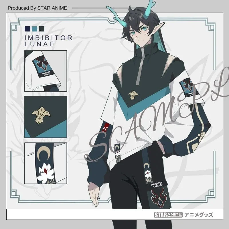 Honkai ستار السكك الحديدية دان هنغ تقليد Lunae تأثيري كول القمم معطف Harajuku عادية هوديس البلوز للجنسين سترة فضفاضة السراويل