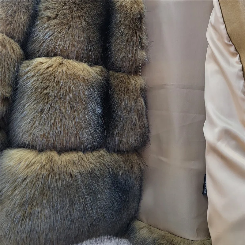 HKSH 2025 شتاء جديد المرأة مقنعين قصيرة فو الفراء معطف سستة مزاجه أنيقة فاخرة موضة شيك سميكة الدافئة سترة HK16166 #4