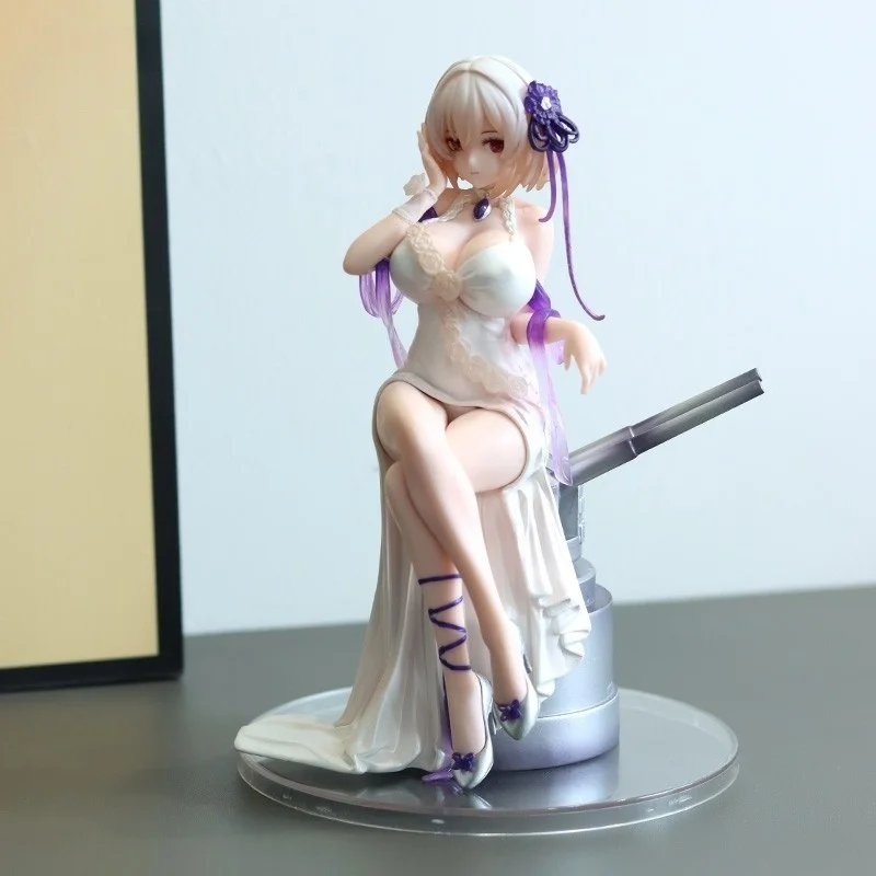 

20cm Azur Lane Anime Figure Sirius Dream Tech 1/7 White Rose Wave Chinese Pvc Action Figure Toys Collectible Model Doll