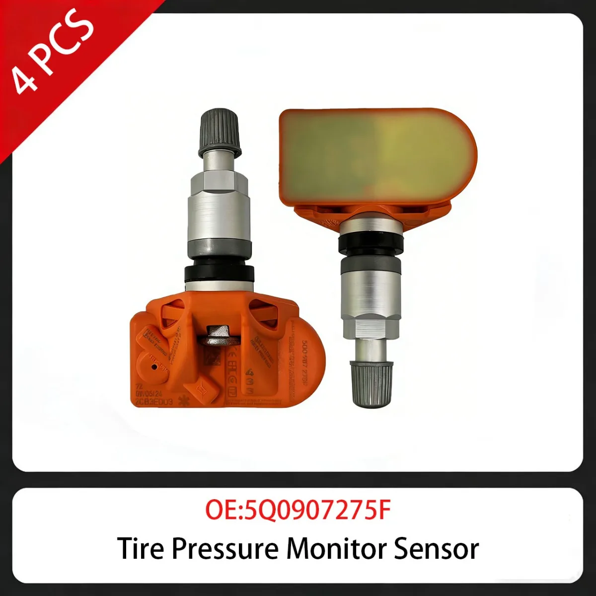 

4 шт. датчик контроля давления в шинах 5Q0907275F 433 МГц для Audi A6 A7 A8 SKODA Kodiaq PORSCHE 718 918 Cayenne VW Jetta Golf